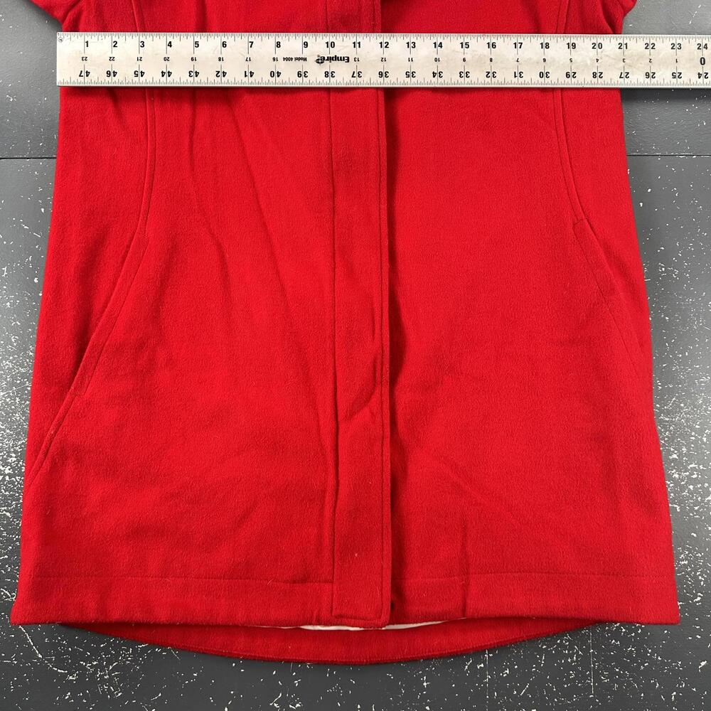 Pendleton Wool Jacket Womens Medium Red Cascade Campbell Glacier Stripe Lining - Picture 8 of 13
